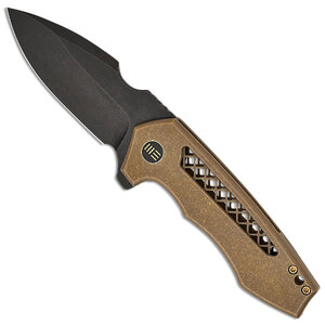 WE Knife Harpen Frame Lock Folding Knife | Bronze / Black